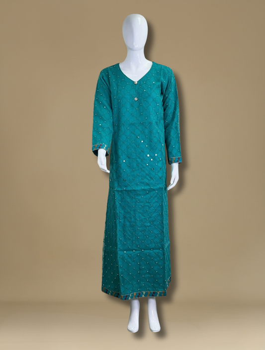 فستان فاخر ميدنايت فاين | أورجانزا قطن